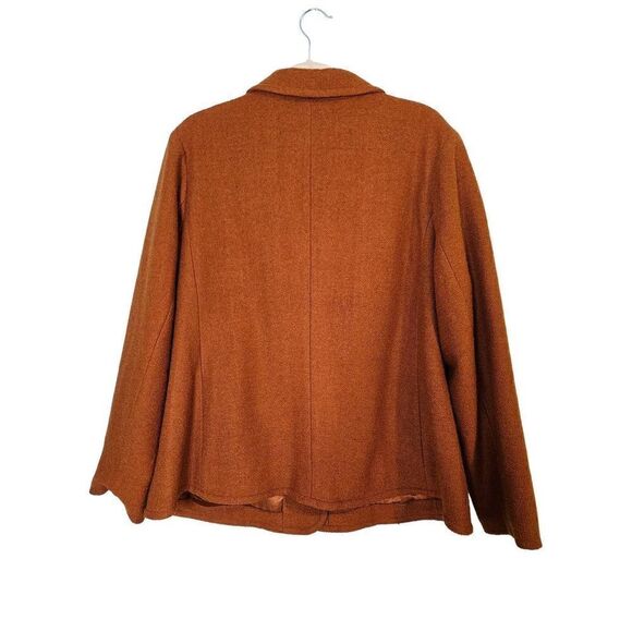 Linea by Louis Dell'Olio rust colored vintage coat. Size XL. - Picture 3 of 6